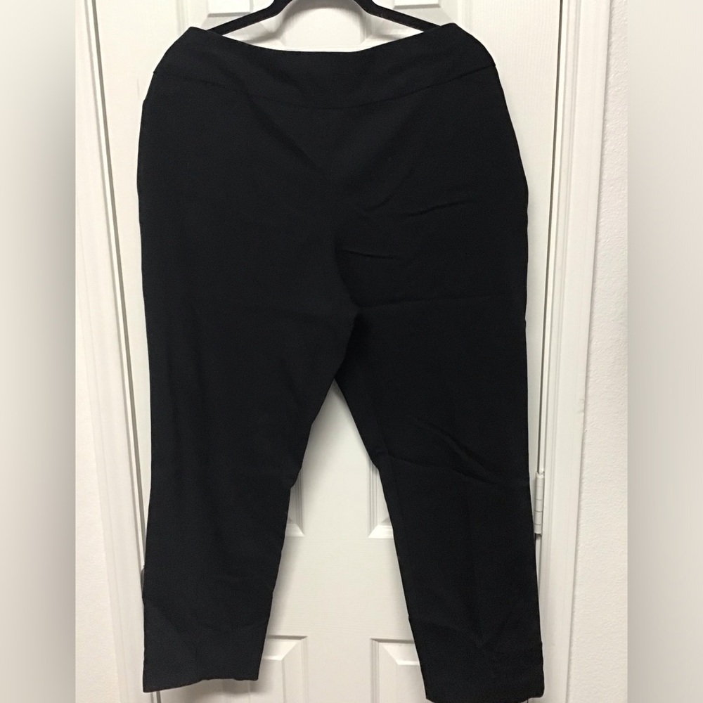 Black Size 16 Dress Slacks Ankle Length